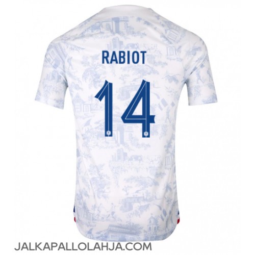Ranska Adrien Rabiot #14 Kopio Vieras Pelipaita MM-kisat 2022 Lyhyet Hihat
